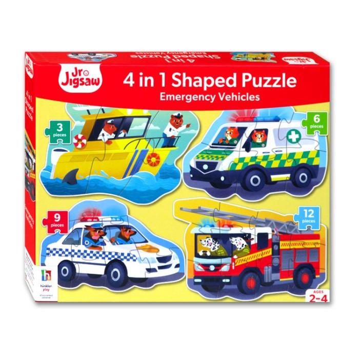 Gambar Junior Jigsaw 4in1 Beginner Shaped Puzzles Emergency Vehicles dari Toko Cetta Ceria undefined Tokopedia