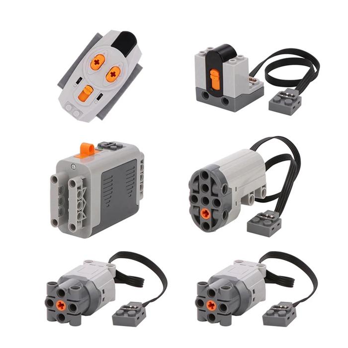 Gambar Top!-Power Function Set L Motor Servo Motor Battery Box IR Speed Remote Control Receiver MOC Building Blocks dari Rikerza undefined Tokopedia