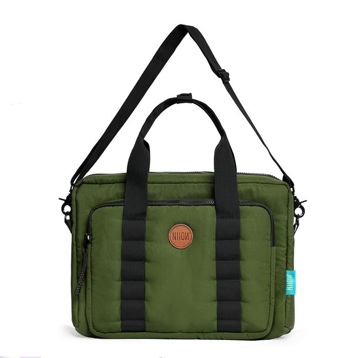 Gambar LANA PUFFY SLING BAG LAPTOP NIION UNISEX 15 INCH - KALE GREEN dari NIION INDONESIA undefined Tokopedia