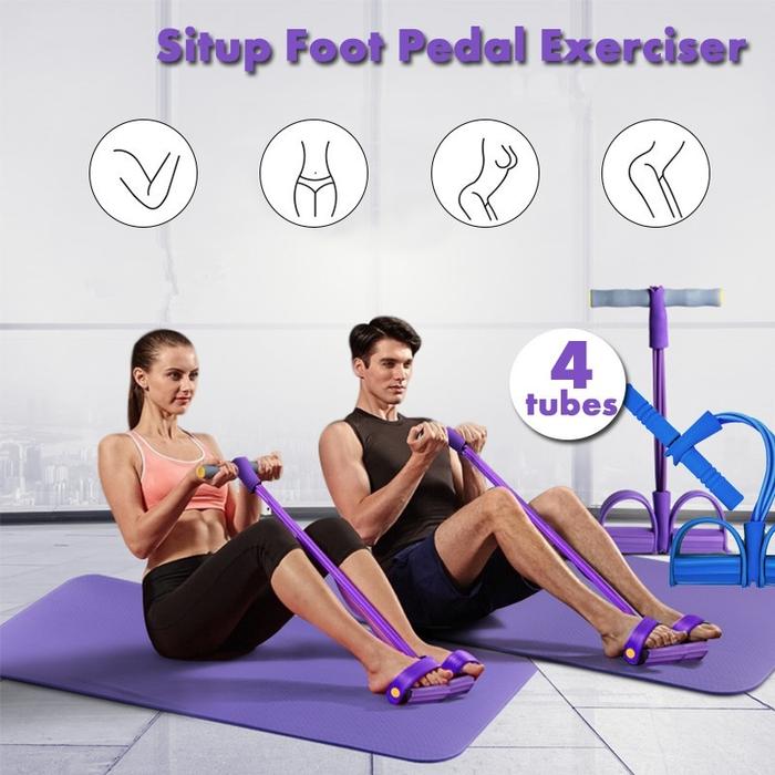 Gambar 4 Tube Indoor Fitness Resistance Bands Exercise Equipment Elastic Sit dari cibtastroeeee undefined Tokopedia