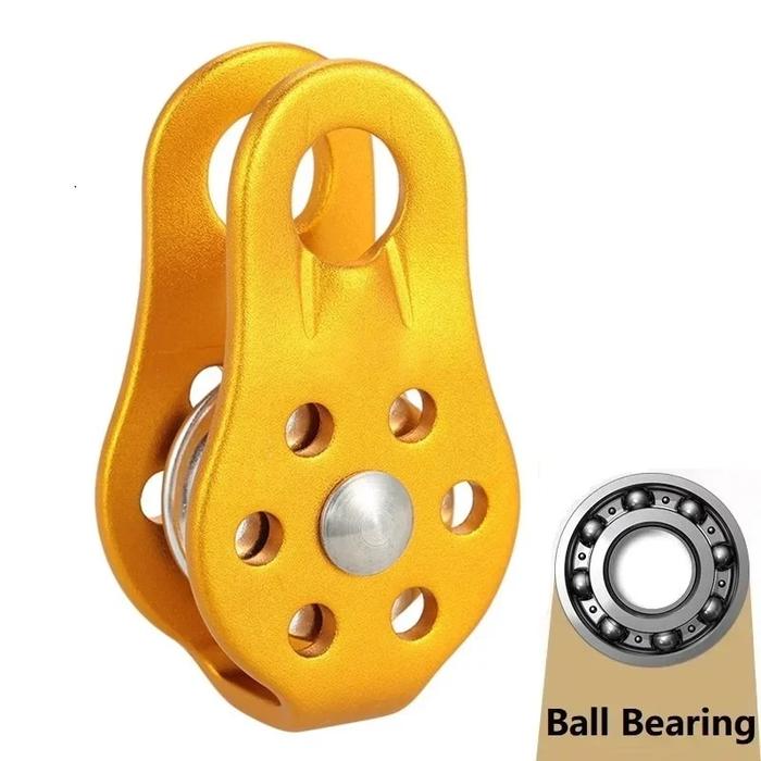 Gambar Outdoor Rock Climbing Pulley Fixed Sideplate Single Sheave Pulley With Ball Bearing High Altitud Traverse Hauling Gear dari Figueredo undefined Tokopedia