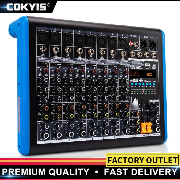 Gambar Professional 8 channel mixer sound 320DSP microphone mobile phone live broadcast computer recording DJ digital audio equipment dari MyBell Store undefined Tokopedia