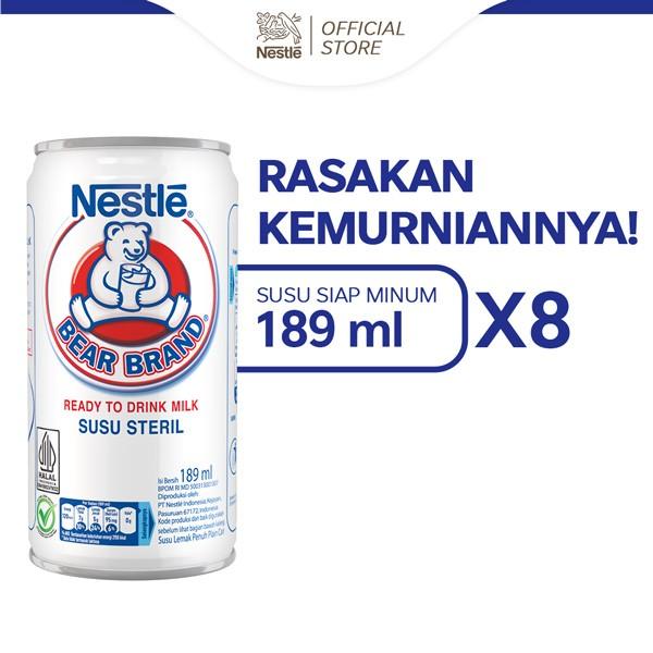 Gambar Mntb! BEAR BRAND Susu Beruang Susu Steril 189mlx8pcs dari klonni undefined Tokopedia