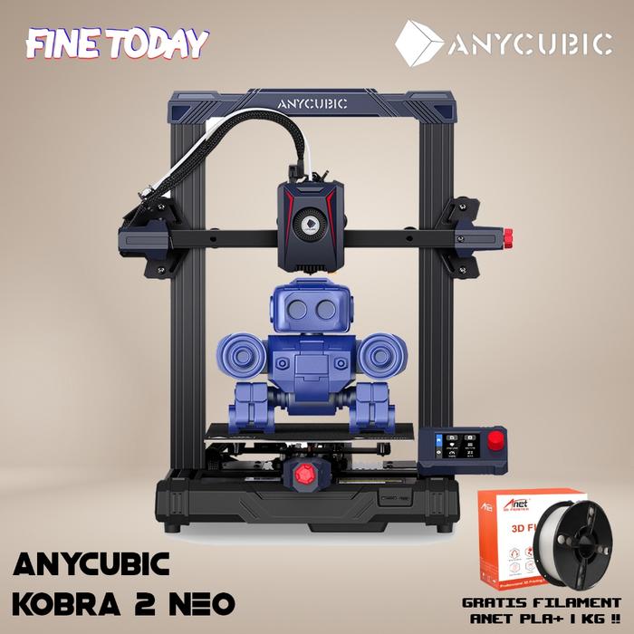 Gambar 3D Printer Anycubic Kobra 2 Neo Autolevel High Speed Printing Dual Drive 32 bit New Updated dari Nancypedia undefined Tokopedia