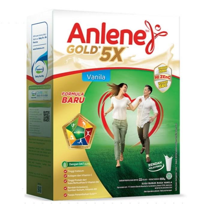 Gambar original Anlene Gold 5x Susu Bubuk Dewasa Vanilla 850gr dari HASANSAFARI TOKO undefined Tokopedia