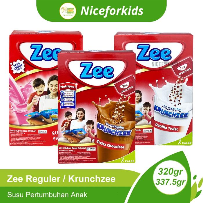 Gambar Susu Zee Reguler Zee Krunchzee / Zee Nutripro Complex Susu Peninggi Badan Anak Tinggi Kalsium dari Andyan Storee undefined Tokopedia