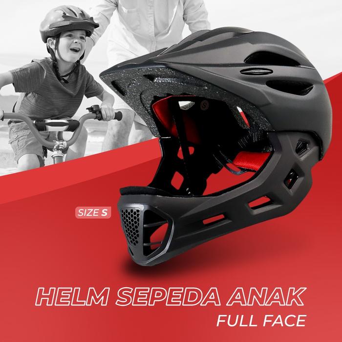 Jual Helm Modular Sepeda Anak Full Face Bike Riding Helmet