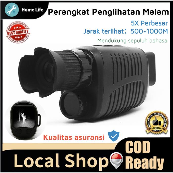 Gambar Harga terendah Outdoor Night Vision Device Infrared Optical Night Vision Monocular Device 10 Languages 5X Digital Zoom Photo Video Playback 500~1000M Full Dark Viewing Distance for Outdoor Hunt Boating dari sintya store1 undefined Tokopedia