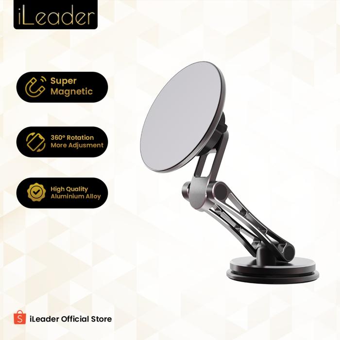 Gambar Terbaru iLeader Magnetic Holder 360° Rotatable Stand Universal untuk iPhone 12 13 14 15 Series Car Dashboard Mount Mobile Phone Holder Bracke dari jihan889 undefined Tokopedia