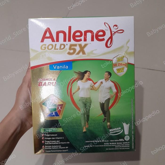 Gambar promo Anlene GOLD PLUS 5X usia 51+ susu rasa VANILA 885gr dari HASANSAFARI TOKO undefined Tokopedia