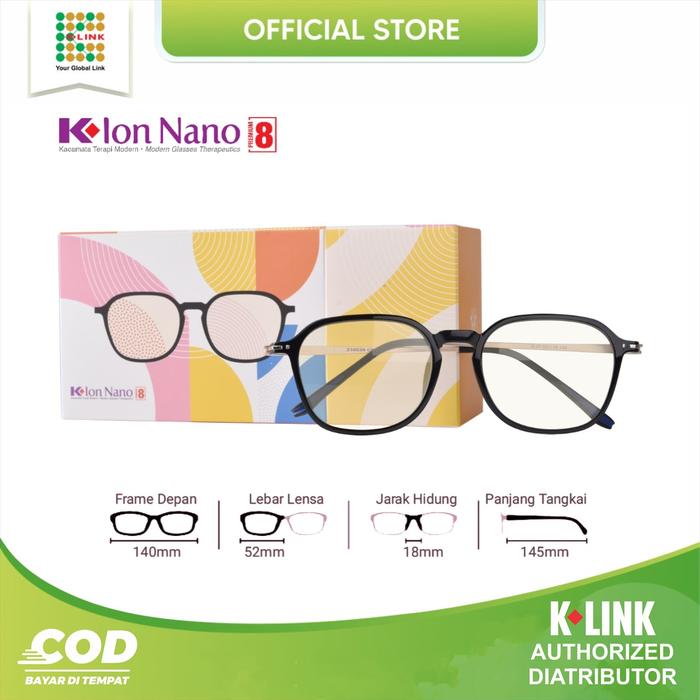 Gambar Baru K Ion Nano Premium 8 Original K Link Kacamata Terapi Anti Radiasi - Black Red dari K-LINK OLSHOP undefined Tokopedia