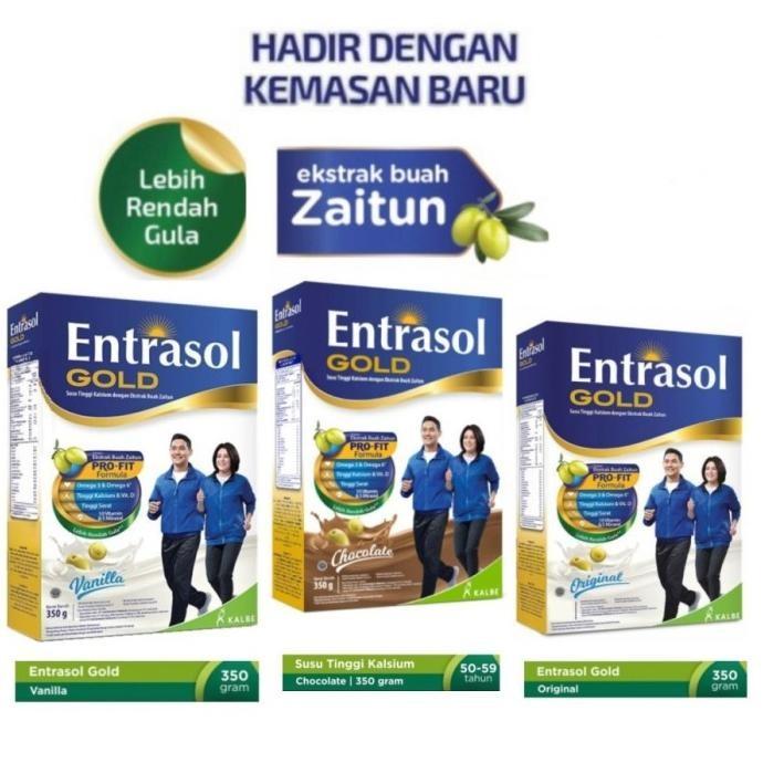 Gambar PROMO Entrasol Gold Susu Nutrisi usia 51+ Rasa Plain / Vanilla / Coklat 370g dari lulamol undefined Tokopedia