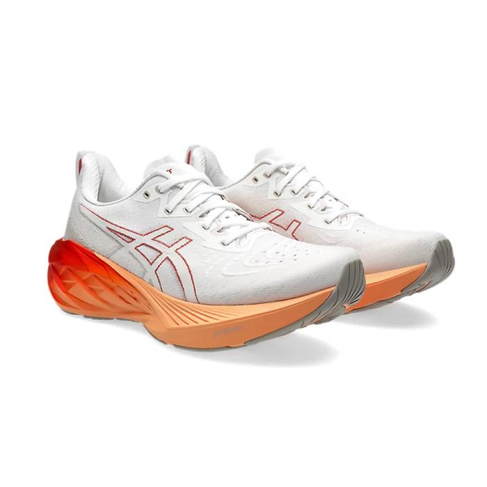 Gambar SEPATU RUNNING ASICS NOVABLAST 4 - WHITE/MOONROCK - 10 dari RANK SPORTS undefined Tokopedia