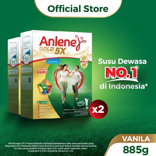 Gambar PROMO RAME Anlene Gold 5X Susu Bubuk Vanilla 2 x 850g-Tulang, Sendi & Otot dari lulamol undefined Tokopedia