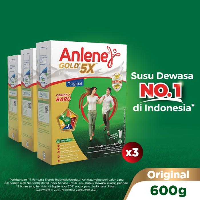 Gambar PROMO Anlene Gold 5X Susu Bubuk Original 3 x 600g-Tulang, Sendi & Otot dari lulamol undefined Tokopedia
