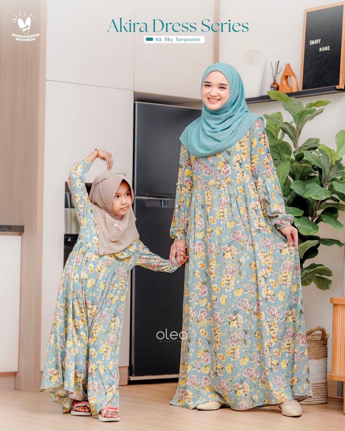 Gambar Limited Gamis Syari Dewasa Akira Dress By Olea - Sky, XXL dari An Nuur Indonesia undefined Tokopedia