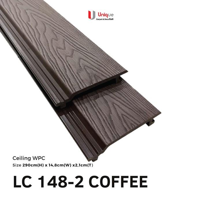 Gambar WPC Plafon Laiv Outdoor / Ceiling WPC / Wood Panel WPC Dinding Outdoor - LC 148-2 Coffee dari 24ers Store Intr undefined Tokopedia