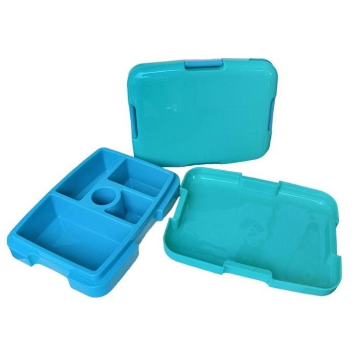Gambar Kotak Bento Sekat Anti Tumpah anti campur / tempat bekal anak anticampur / Plastic School Lunch Box Kids Reusable Leakproof 5 Compartments Food Storage Container Bento Box l Lunch Box 5 grid leakproof - Tosca dari collaza.id undefined Tokopedia