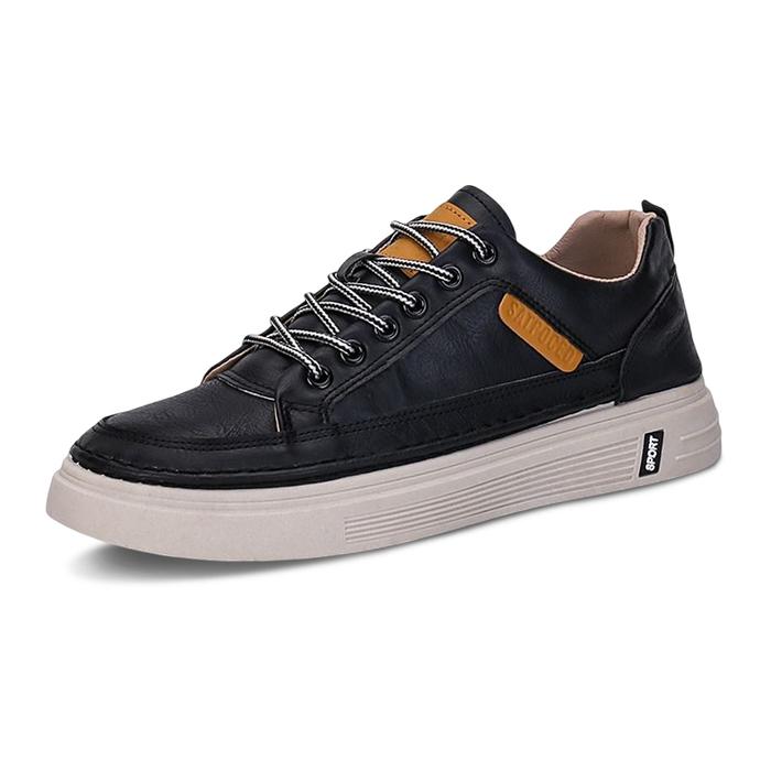 Gambar [ELEGANT STYLE] Leedoo Sepatu Pria Casual Sepatu Sneakers Outdoors Sepatu Lari Olahraga Kekinian MC419 - Hitam, 39 dari Salazar S undefined Tokopedia