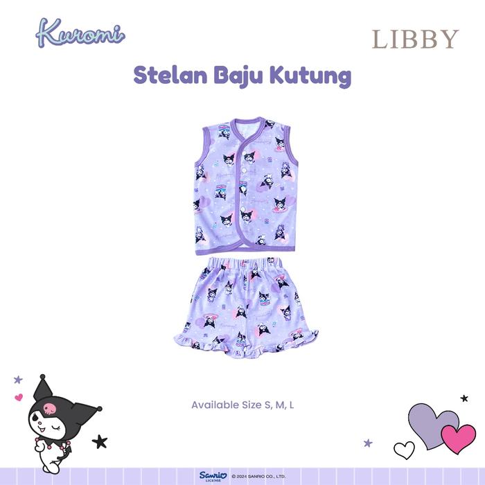 Gambar LIBBY Sanrio Setelan Piyama Baju Kancing Newborn Bayi & Anak Kecil Perempuan Kuromi Cinnamoroll Hello Kitty (1 Stel) - Stelan Kutung KU, M Small dari Libby Baby Indonesia undefined Tokopedia