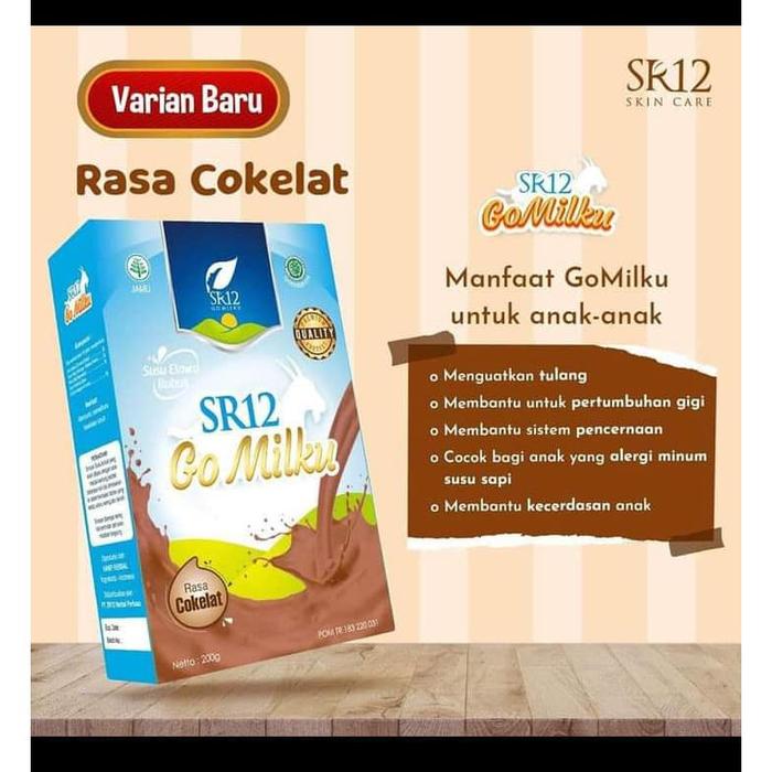 Gambar SR12 GOMILKU SUSU KAMBING ETAWA GO MILKU SR 12 ORIGINAL MENINGKATKAN KESEHATAN IMUN TUBUH go milku sr12 bpom halal - Coklat 200gr dari Jasminn Store undefined Tokopedia