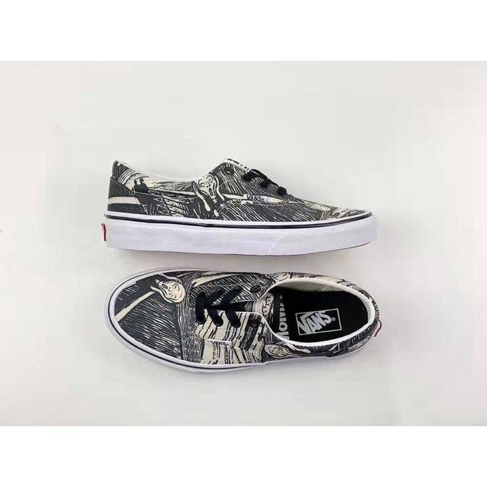 Gambar Sepatu Vans Era x Moma Edward Munch The Scream Black White 100%Grade Original Quality 1:1 BNIBWT - Era Moma, 41 dari Garda Sneakers undefined Tokopedia
