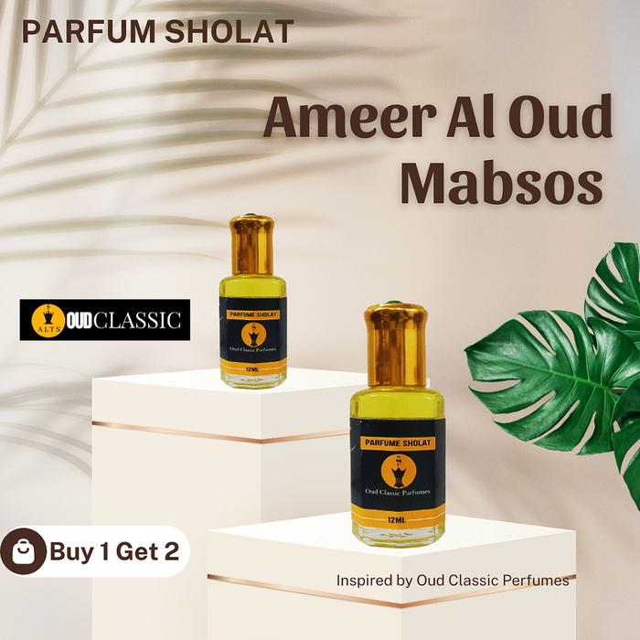 Parfum Sholat Ameer Al Oud Mabsos Beli Dapat 12ml Premium Asli 100 By  Oud Classic Perfume Botol Box Wangi