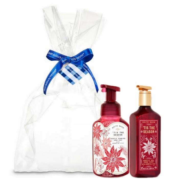 Gambar ASLI GIFTSET PAKET 2IN1 TIS THE SEASON WITH CLEAR GIFT WRAP | NEW dari Anggun Green Flowers undefined Tokopedia