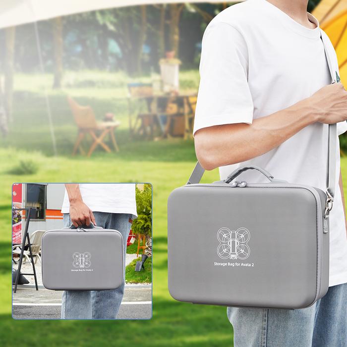 Gambar For DJI Avata 2 Portable Bag Remote Control 3 Strap Cross-body Hand Rope Drone Camera Storage Durable Carrying Case Accessories dari tokottokoan undefined Tokopedia
