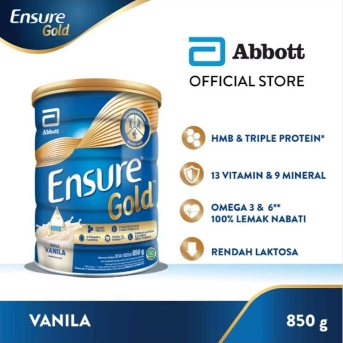 Gambar ENSURE GOLD VANILA CAN 850 G dari PT MAGENTA MART undefined Tokopedia
