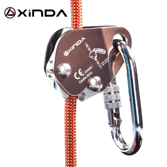 Gambar XINDA Professional Outdoor Rock climbing Mountaining Self-Locking Auto locking karabiners Anti Fall Protective Grasp Rope Gear dari TRImarjoko dimas mardimas undefined Tokopedia