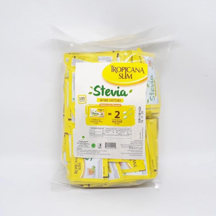 Gambar PTR tropicana slim stevia natural sweetener 100 sachet dari Mayangsari opd undefined Tokopedia