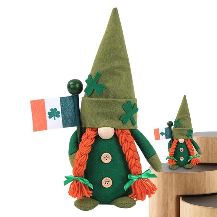 Gambar St Patrick's Day Stuffed Gnomes Holiday Green Handmade Dwarf Figurines St Patrick's Day Decorations Scandinavian Irish Faceless dari JERENTE KERWS 856 undefined Tokopedia