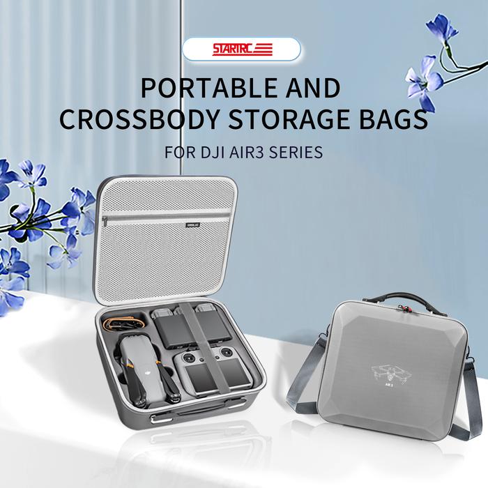 Gambar Portable Carrying Case Storage Bag Waterproof Handbag for DJI Air 3&Air 3 Fly More Combo Accessories Box for DJI RC N1/N2 dari kaos polos berbobot undefined Tokopedia