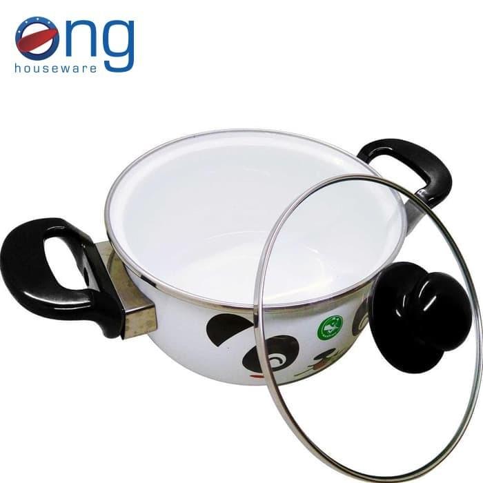 Gambar PANCI ENAMEL HELLO PANDA MASPION 24 CM HELLOPANDA24CM dari Jaya cookware store undefined Tokopedia
