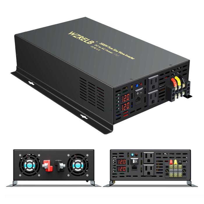 Gambar promo Wired Control Pure Sine Wave Inverter Power 3000W 24V 220V Solar Panel Inverter Battery 12V/36V/48V DC to 120V/240V AC Converter murah dari PRO ADVANCE undefined Tokopedia