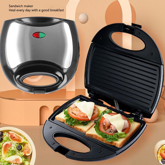 Gambar 220V Electric Sandwich Maker Panini 750W Waffle Maker Cooking Kitchen Appliances Breakfast Waffles Machine Non-stick Iron Pan dari Bless Tores undefined Tokopedia