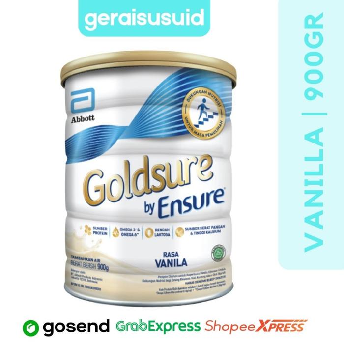 Gambar Goldsure by Ensure Vanilla 900gr Grab/Gojek dari PT Indah Lestari undefined Tokopedia