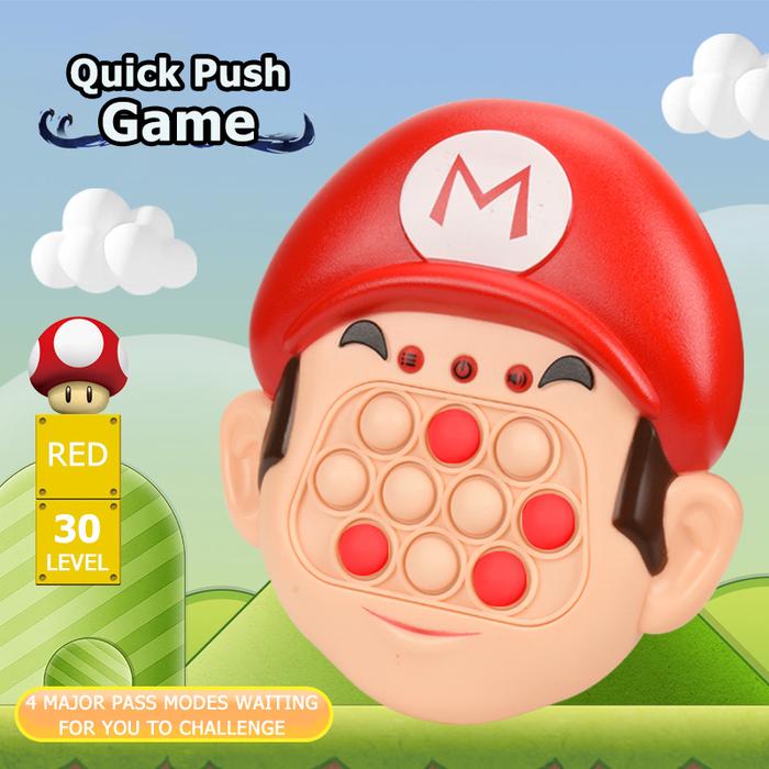 Gambar Mainan Aktivitas Game Anak Pop It Electronic Bubble Game Challenge Toys Fast Push Puzzle Game - Merah dari CV TRIFINITY undefined Tokopedia