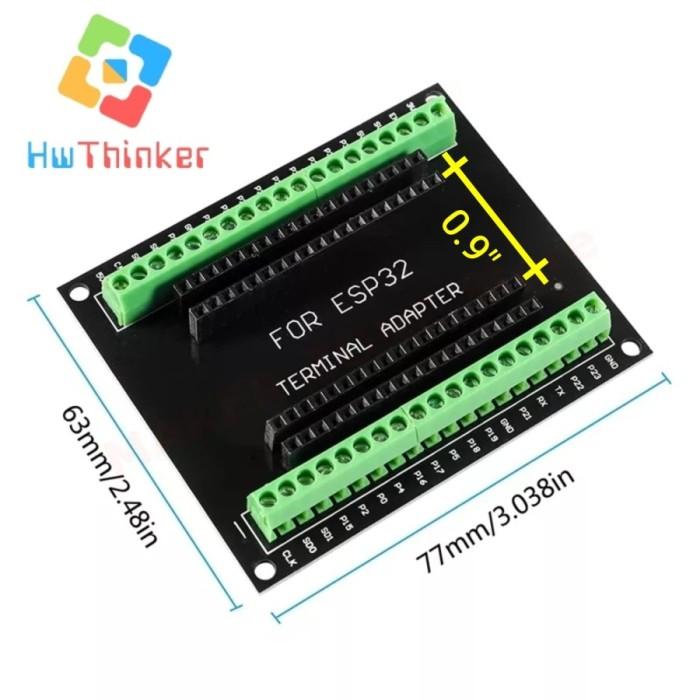 Gambar TERMINAL SCREW SHIELD 38PIN GPIO EXPANSION BOARD FOR ESP32 NODEMCU-32S - Shield dari Pusat Telepon Store undefined Tokopedia