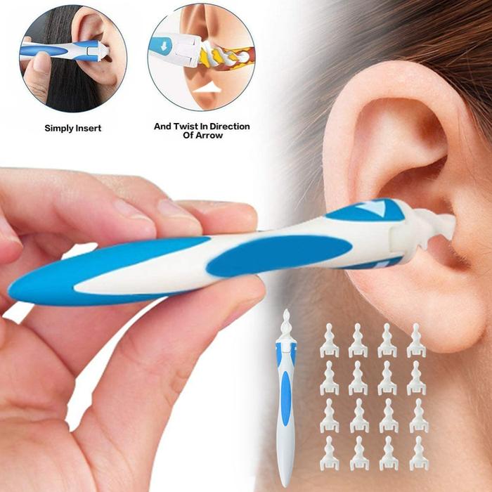 Gambar 2022 Hot New Arrival Spiral Ear Cleaner Silicon Spoon Set Soft for Personal Wax Remover Cleaning Beauty Health Care Scoop Tools dari HASERUK SHhs undefined Tokopedia