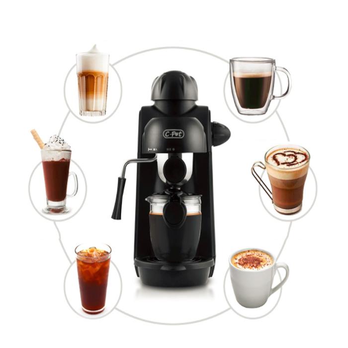 Gambar CRM2008 5bar High pressure steam 0.24L Household mini coffee machine milk foaming portable coffee machine kitchen appliances dari Myles August Thomas undefined Tokopedia