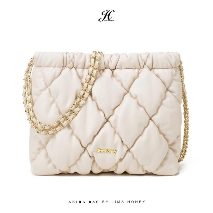 Gambar JIMS HONEY TAS SELEMPANG WANITA TERBARU 2024 AKIRA SLING BAG BAHAN HALUS DAN LEMBUT - BROKENWHITE dari jimshoney indo undefined Tokopedia
