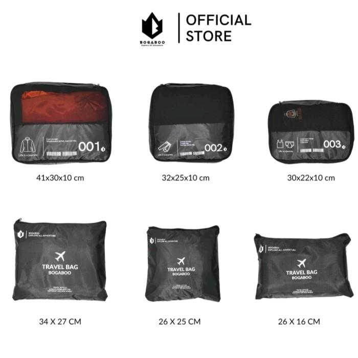 Gambar BERKUALITAS PPC Mesh bag pouch travel organizer bag 6 in 1 wadah baju aksesoris dari restata undefined Tokopedia