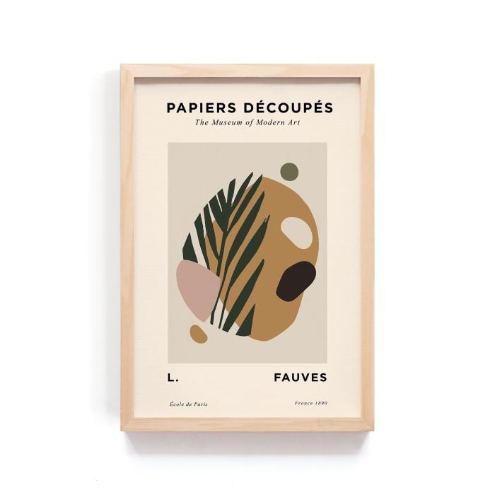 Gambar tS_A Art Print Poster Matisse Picasso Mid Century Painting Wall Decor - Frame Natural, 064A dari inda_aryanti undefined Tokopedia