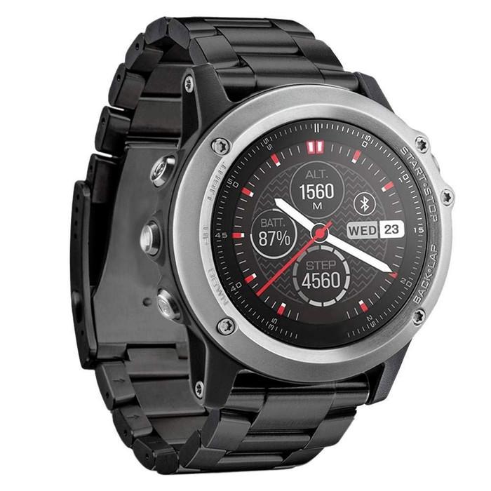 New Stainless Steel Metal Band Tali Jam Rantai Besi Garmin Fenix Chronos
