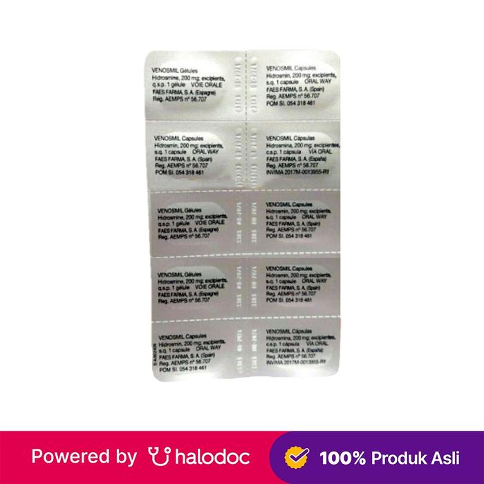 Gambar Venosmil 200 mg 10 Kapsul - Vitamin & Suplemen Anemia - Halodoc dari Apotek Halomedika BSD undefined Tokopedia