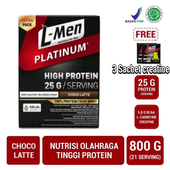Gambar Whey Protein Isolate Dan Concentrate L-Men Platinum 25Gram Protein Perserving [Terlaris] [Terbaik] - Strawberry dari Nibelle Official undefined Tokopedia