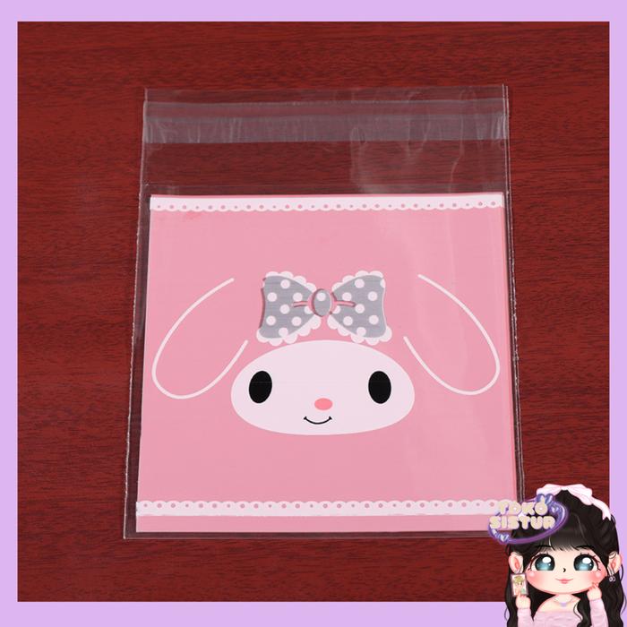 Gambar [TS] PLASTIK KARAKTER LUCU MOTIF MY MELODY - 7x7 cm dari tokosistur undefined Tokopedia