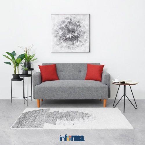 Gambar Informa Aryana Sofa Fabric 2 Seater - Abu-Abu Tempat Duduk Empuk Sofa Ruang Tamu Furniture Indoor Rumah Fabric Couch dari acdiskon undefined Tokopedia